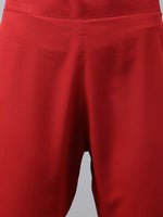 Thumbnail for Janasya Women's Green Crepe Foil Printed Angrakha Casual Top Set - Distacart