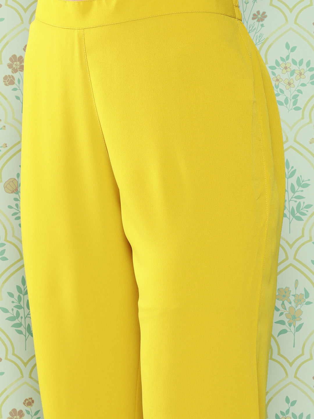 Janasya Women's Sky Blue Moss Floral Digital Printed Flared Festive Kurta Set - Distacart