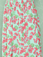 Thumbnail for Janasya Women's Mint Moss Floral Digital Printed Angrakha Festive Kurta Set - Distacart