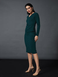 Thumbnail for Lyush Women Emerald Peplum Bodycon Dress - Distacart