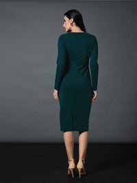 Thumbnail for Lyush Women Emerald Peplum Bodycon Dress - Distacart