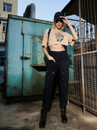 Thumbnail for Lyush Women Black Denim Front Patch Pocket Jeans - Distacart