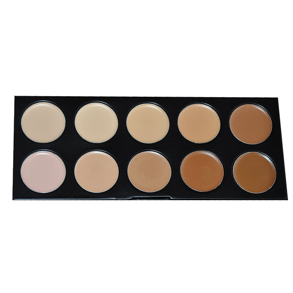 Glamgals Hollywood-U.S.A 10 Color Concealer Palette - Distacart