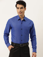 Thumbnail for Jainish Men's Solid Formal Cotton Shirt ( SF 788Blue ) - Distacart