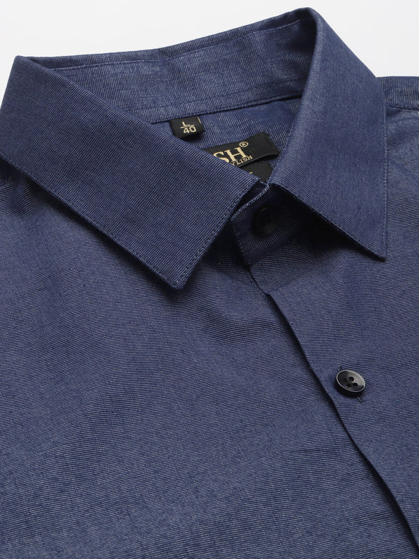 Jainish Men's Solid Formal Cotton Shirt ( SF 788Charcoal ) - Distacart