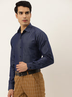 Thumbnail for Jainish Men's Solid Formal Cotton Shirt ( SF 788Charcoal ) - Distacart