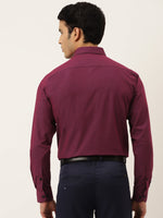 Thumbnail for Jainish Men's Solid Formal Cotton Shirt ( SF 788Wine ) - Distacart