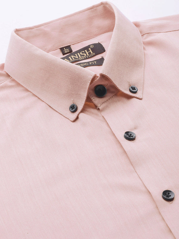 Jainish Men's Solid Formal Cotton Shirt ( SF 792Magenta ) - Distacart