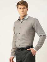 Thumbnail for Jainish Men's Cotton Solid Formal Shirts ( SF 796Charcoal ) - Distacart