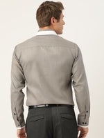 Thumbnail for Jainish Men's Cotton Solid Formal Shirts ( SF 796Charcoal ) - Distacart