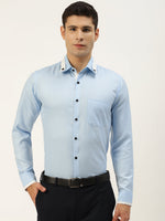 Thumbnail for Jainish Men's Cotton Solid Formal Shirts ( SF 796Sky ) - Distacart