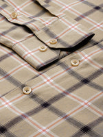 Thumbnail for Jainish Men's Cotton Checked Formal Shirts ( SF 803Beige ) - Distacart