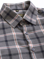 Thumbnail for Jainish Men's Cotton Checked Formal Shirts ( SF 803Grey ) - Distacart
