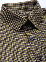 Thumbnail for Jainish Men's Cotton Checked Formal Shirts ( SF 804Black ) - Distacart