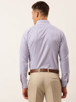 Thumbnail for Jainish Men's Cotton Checked Button Down Collar Formal Shirts ( SF 809Voilet ) - Distacart