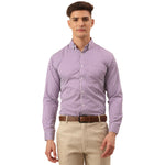 Thumbnail for Jainish Men's Cotton Checked Button Down Collar Formal Shirts ( SF 810Purple ) - Distacart