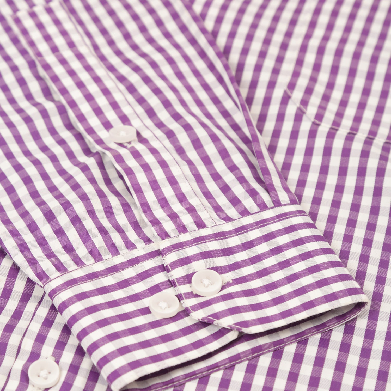 Jainish Men's Cotton Checked Button Down Collar Formal Shirts ( SF 810Purple ) - Distacart