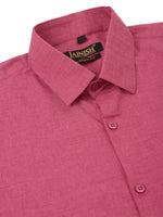 Thumbnail for Jainish Men's Cotton Solid Half Sleeve Formal Shirts ( SF 811Pink ) - Distacart
