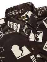 Thumbnail for Jainish Men's Lycra Printed Half Sleeve Formal Shirts ( SF 813Black ) - Distacart