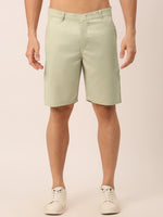 Thumbnail for Jainish Men's Casual Cotton Solid Shorts ( SGP 153 Cream ) - Distacart