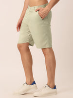 Thumbnail for Jainish Men's Casual Cotton Solid Shorts ( SGP 153 Cream ) - Distacart