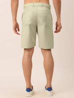 Thumbnail for Jainish Men's Casual Cotton Solid Shorts ( SGP 153 Cream ) - Distacart