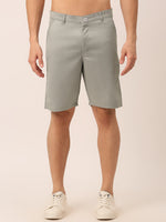 Thumbnail for Jainish Men's Casual Cotton Solid Shorts ( SGP 153 Light-Grey ) - Distacart