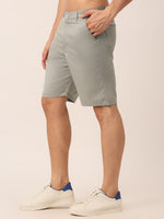 Thumbnail for Jainish Men's Casual Cotton Solid Shorts ( SGP 153 Light-Grey ) - Distacart