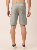 Thumbnail for Jainish Men's Casual Cotton Solid Shorts ( SGP 153 Light-Grey ) - Distacart