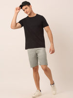 Thumbnail for Jainish Men's Casual Cotton Solid Shorts ( SGP 153 Light-Grey ) - Distacart