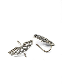 Thumbnail for Priyaasi Women Sterling Silver Crescent Drop Earrings - Distacart