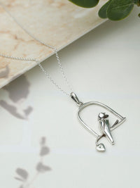 Thumbnail for Priyaasi Women Sterling Silver Cute Birdcage Necklace - Distacart