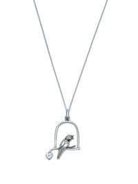 Thumbnail for Priyaasi Women Sterling Silver Cute Birdcage Necklace - Distacart