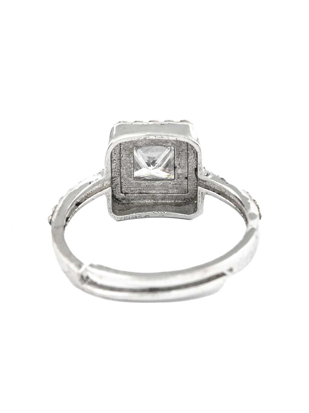 Priyaasi Women Oxidised Silver Solitaire Ring - Distacart
