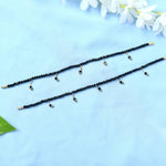 Thumbnail for Mominos Fashion Kamal Johar Black Beads Anklets
