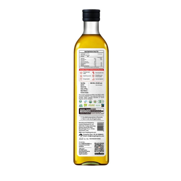 Mangal Organics Cold Pressed Sunflower Oil - Distacart