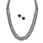 Thumbnail for J Pearls 2 String Grey Pearl Set - Real Pearl Jewelry - Distacart