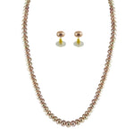 Thumbnail for J Pearls Single Line Pink Pearl Set - Real Pearl Jewelry - Distacart