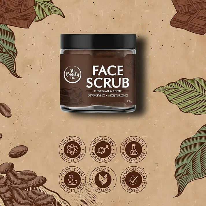 The Beauty Co. Chocolate Coffee Face Scrub - Distacart