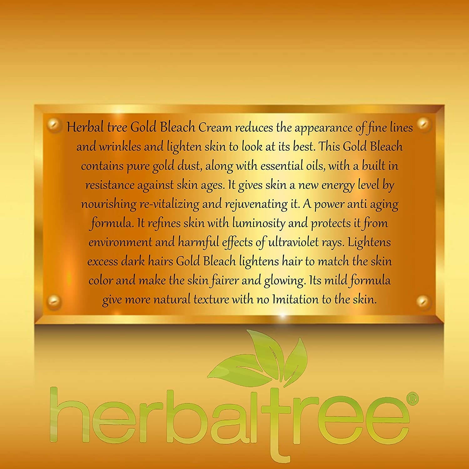 Herbal Tree 24 Carat Gold Bleach Cream - Distacart
