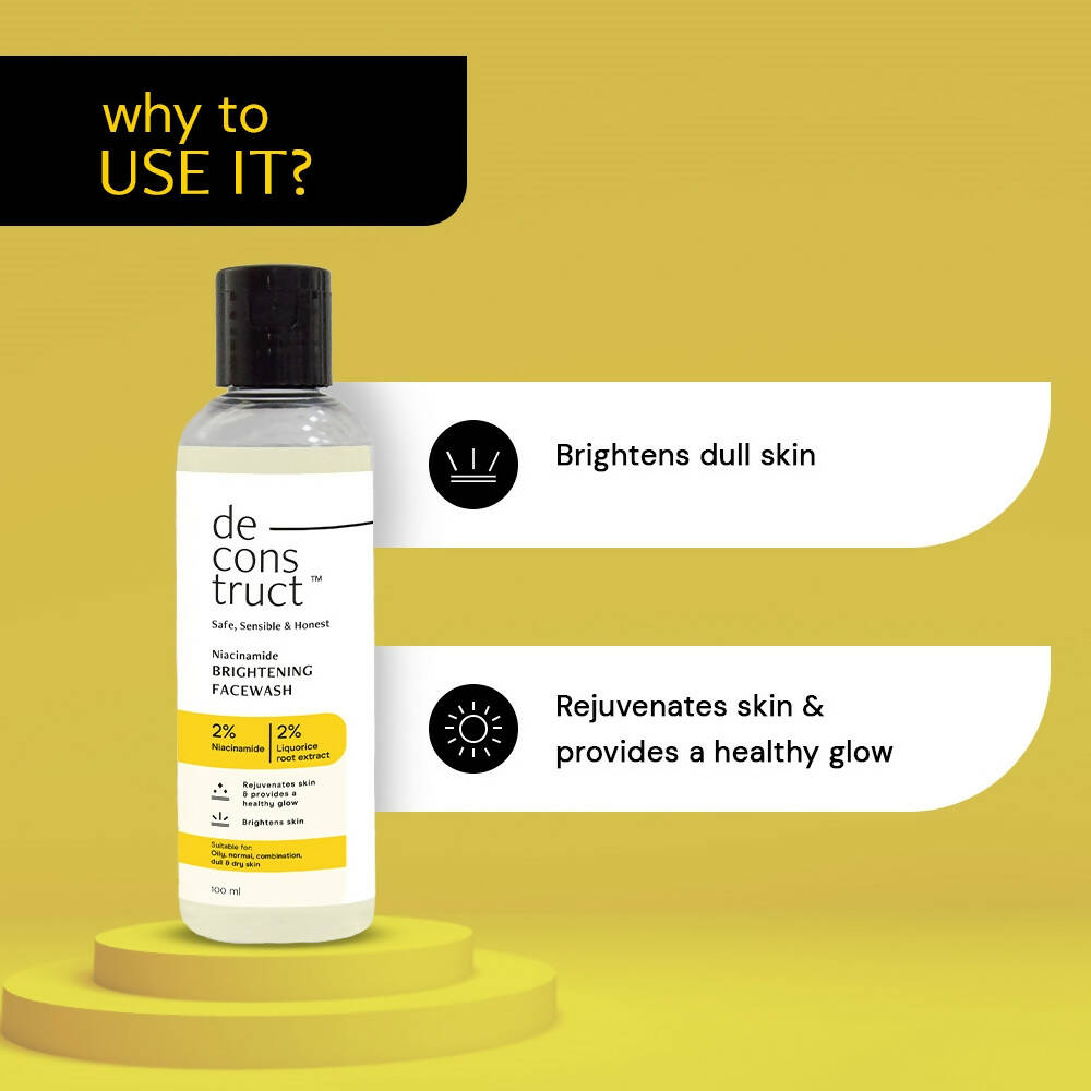Deconstruct Niacinamide Brightening Face Wash - Distacart