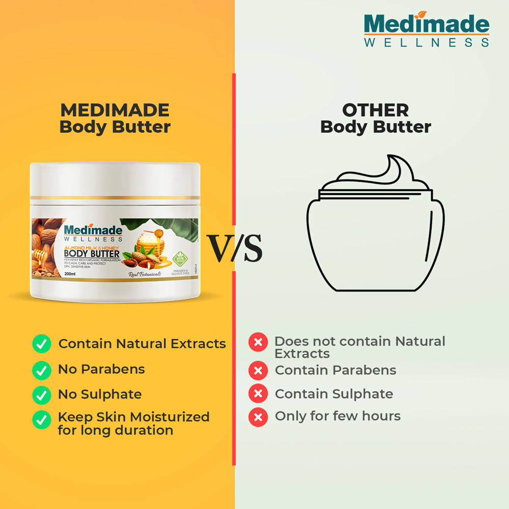 Medimade Wellness Almond Milk & Honey Body Butter - Distacart