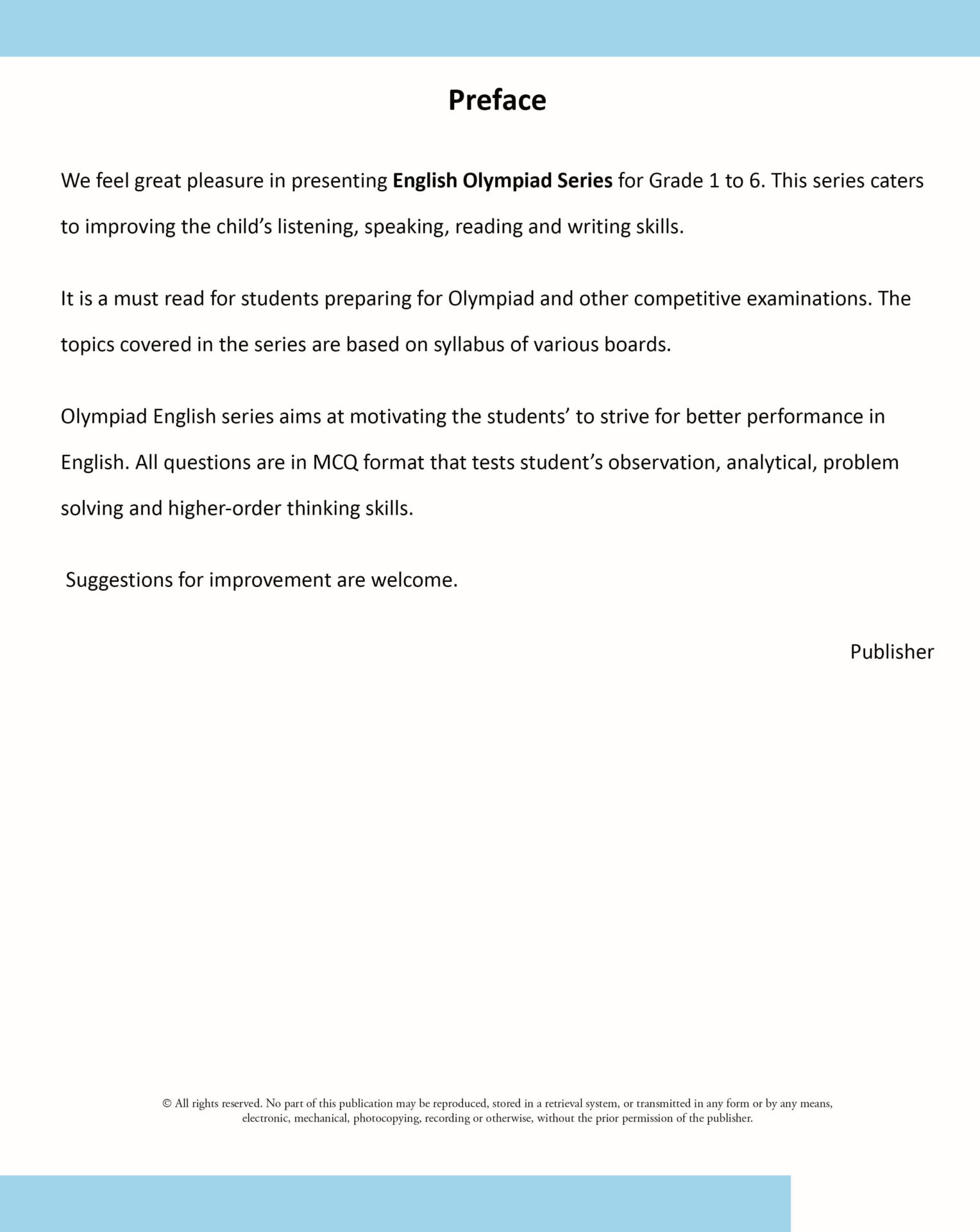 Scholars Insights English Olympiad Grade 4 - Distacart