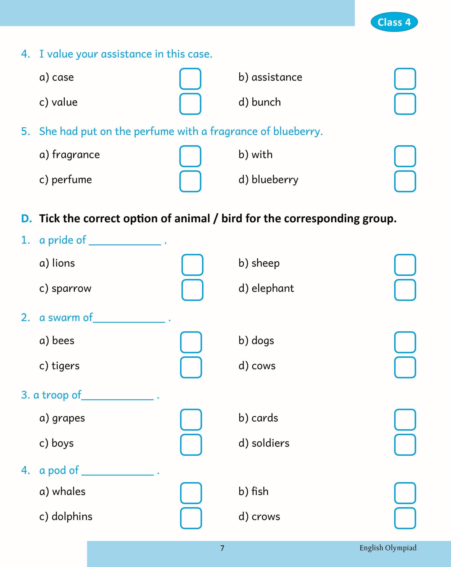 Scholars Insights English Olympiad Grade 4 - Distacart