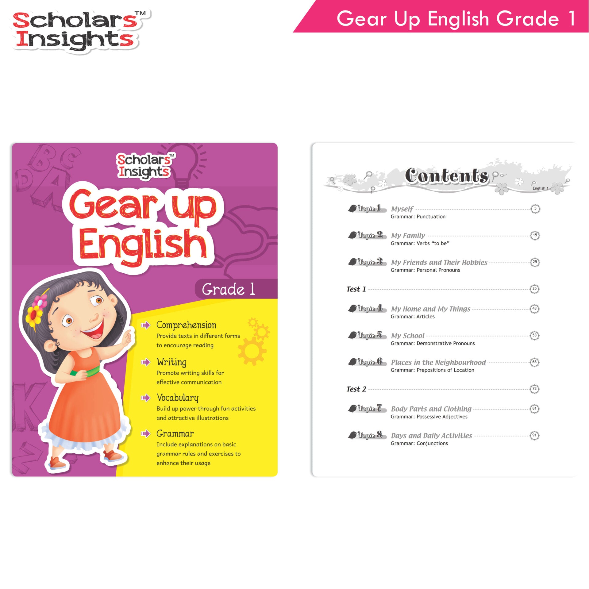 Scholars Insights Gear Up English Grade 1 - Distacart