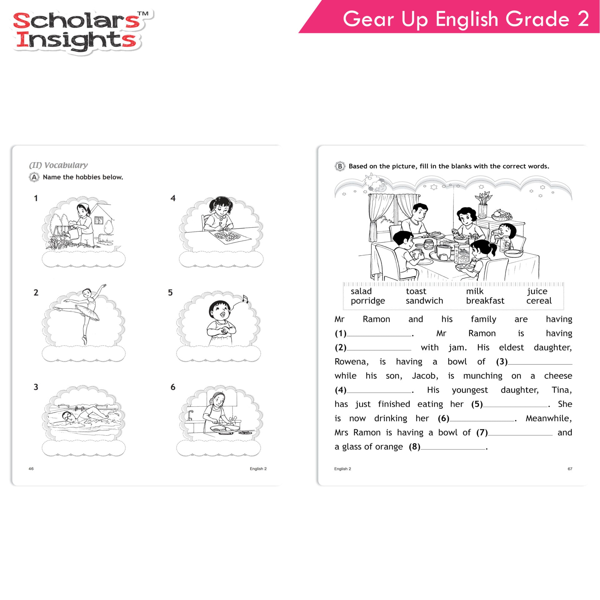 Scholars Insights Gear Up English Grade 2 - Distacart