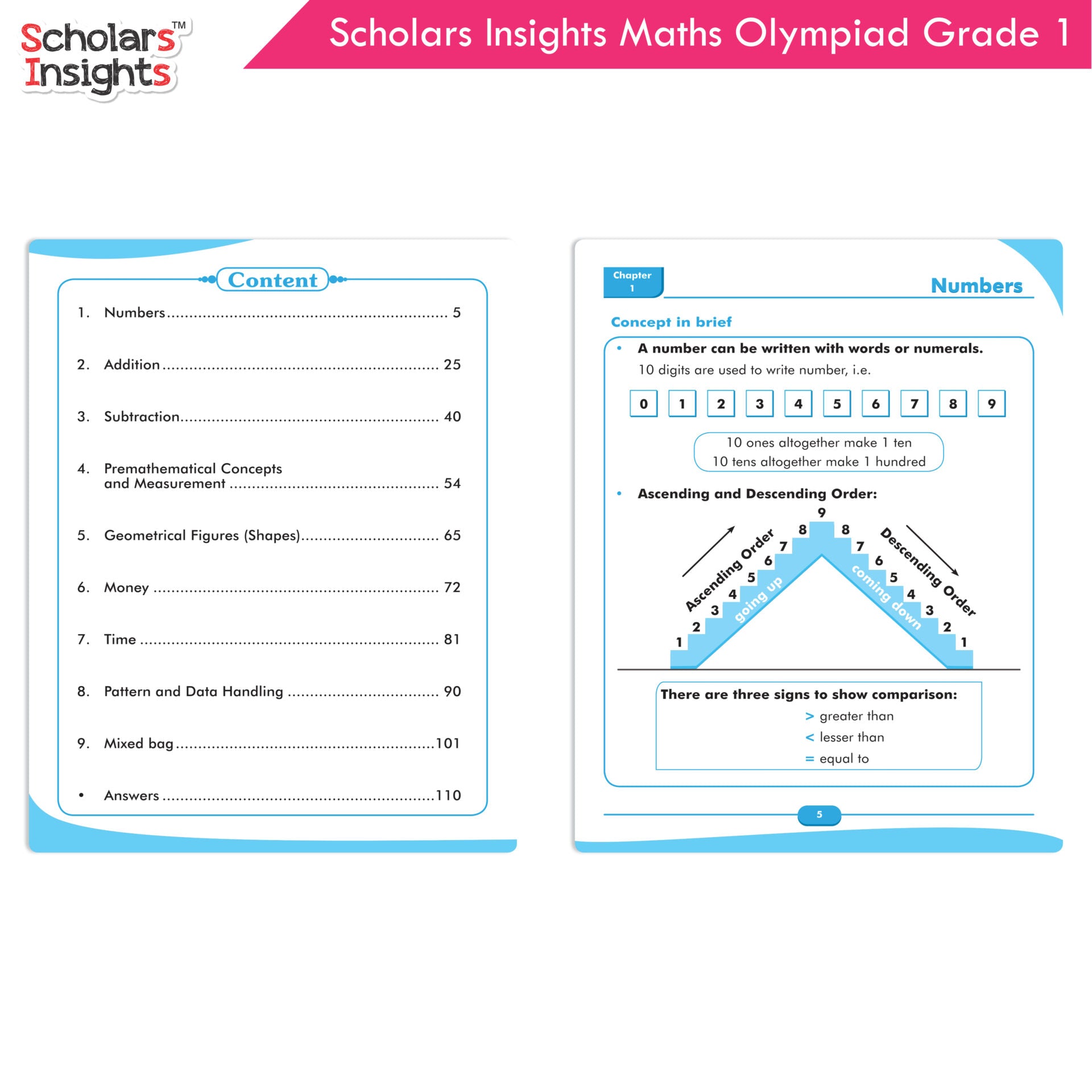 Scholars Insights Olympiad English, Maths and Science Workbooks Set Grade 1| Set of 3| Ages 6 - 8 Year - Distacart