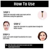 Thumbnail for Insight Cosmetics Hd Concealer - Natural Finish, Water-Resistant - Golden Sand - Distacart