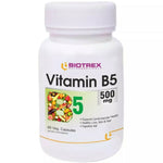 Thumbnail for Biotrex Vitamin B5 500Mg Veg Capsules - Distacart