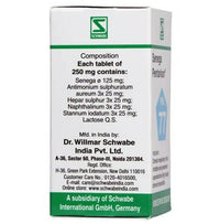 Thumbnail for Dr. Willmar Schwabe India Senega Pentarkan Pkt 77 Tablets - Distacart